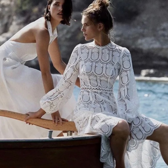 Zimmermann Dresses Zimmermann Wayfarer Pineapple Lace Broderie Eyelet Midi Dress Poshmark